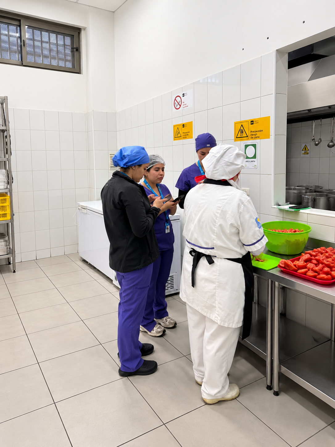 Inspección en cocina industrial